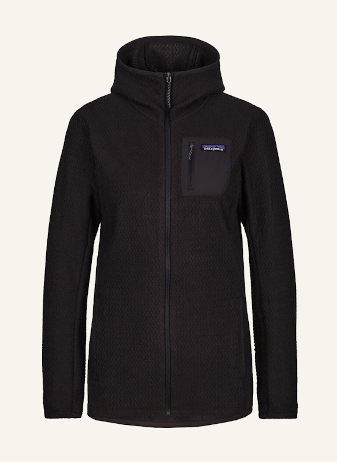 patagonia Fleece R1 AIR FULL ZIP BLACK