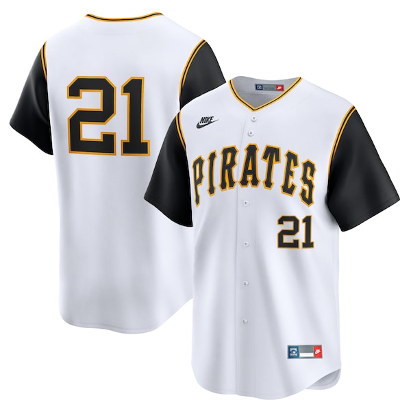 Roberto Clemente Pittsburgh Pirates Nike Cooperstown Collection Limited Jersey - White/Gray