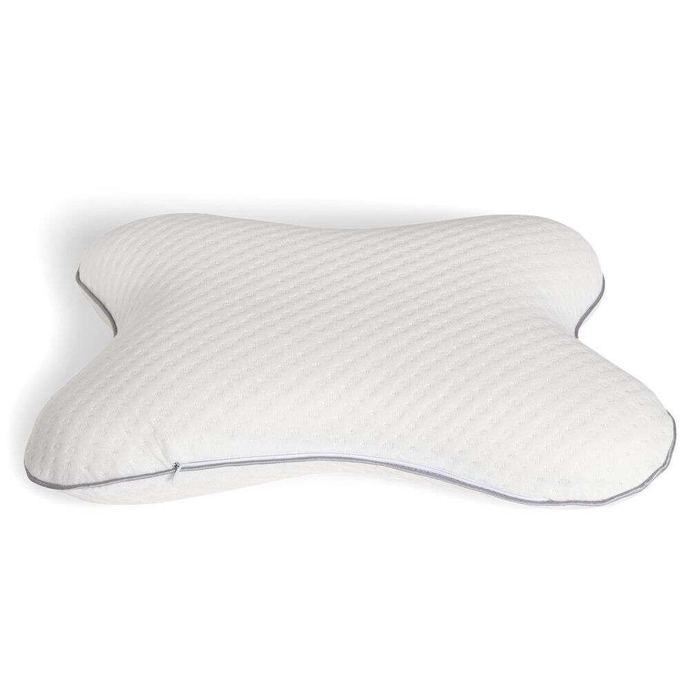 Oreiller ergonomique à mémoire de forme 51x36cm polyester blanc