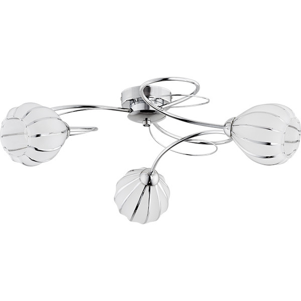 Lampa wisząca REDA zakręcone ramiona chromowana-srebrna 3xE14x10W IP20 Alfa