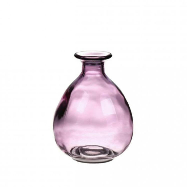 bottle lina - Vase rose H.12cm (Lot de 3)