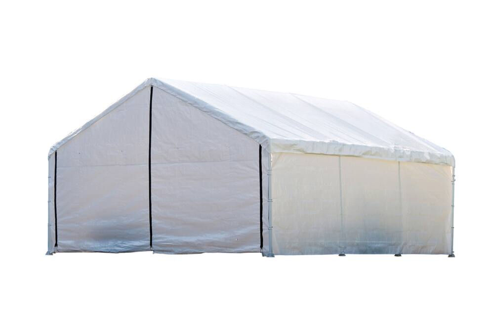 ShelterLogic Super Max™ Water Resistant Peak Canopy Enclosure Kit w/UV Protection, 18 x 20-ft