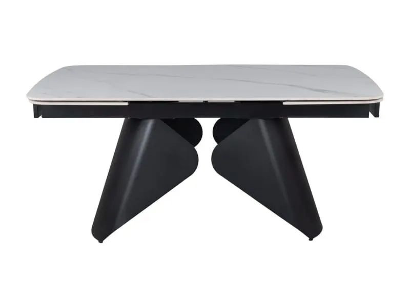 Stół rozkładany ARMANDO 160(240)x90 biały mat/ czarny
