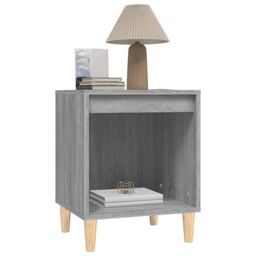 NNEVL Bedside Cabinets 2 pcs Grey Sonoma 40x35x50 cm