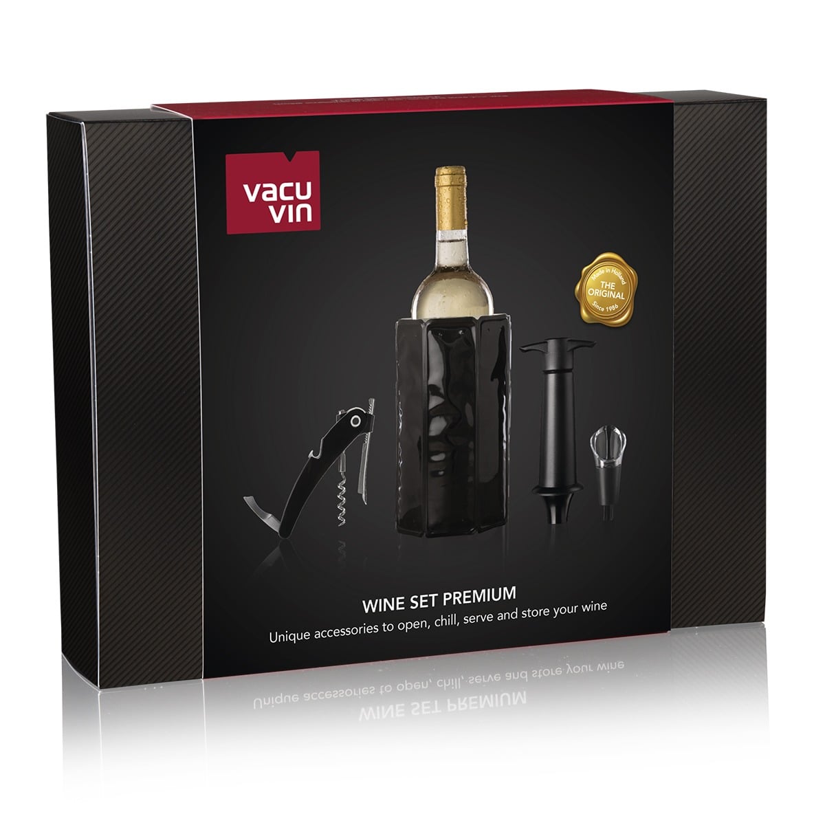 Zestaw GIFTBOX akcesoriów do wina 4 el.