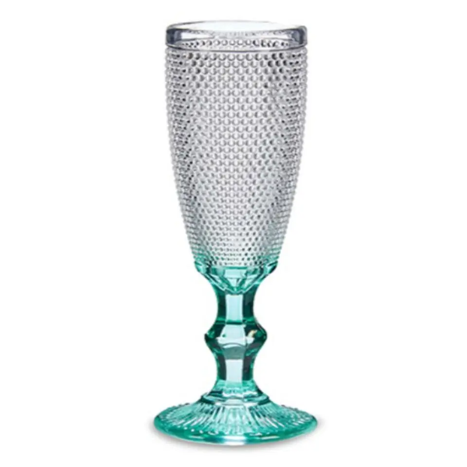 Vivalto - Champagneglazen Monaco serie - 6x blauw - voet 180 ml