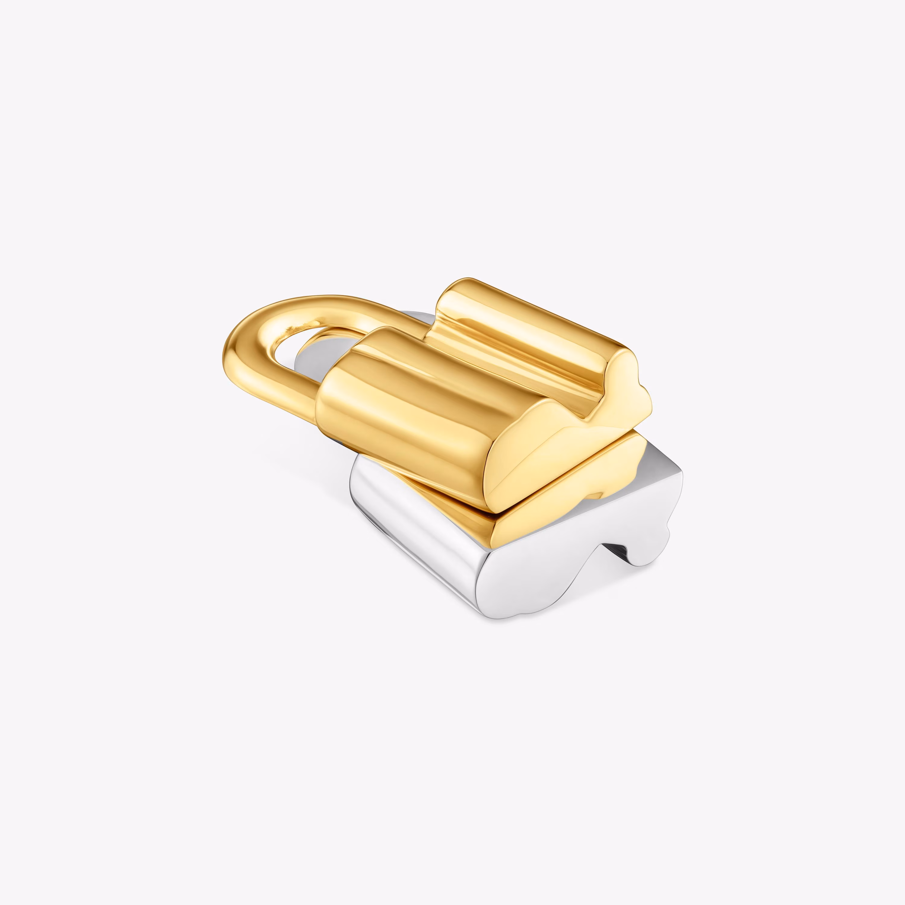 Colgante bicolor motivo oso candado 20 mm TOUS Unlock