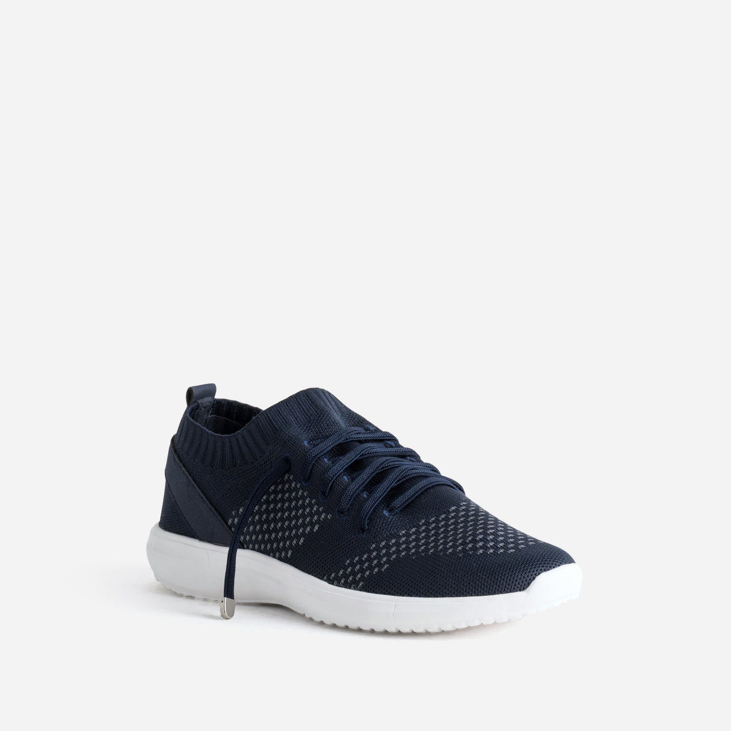 Tennis-chaussette marine tricotée