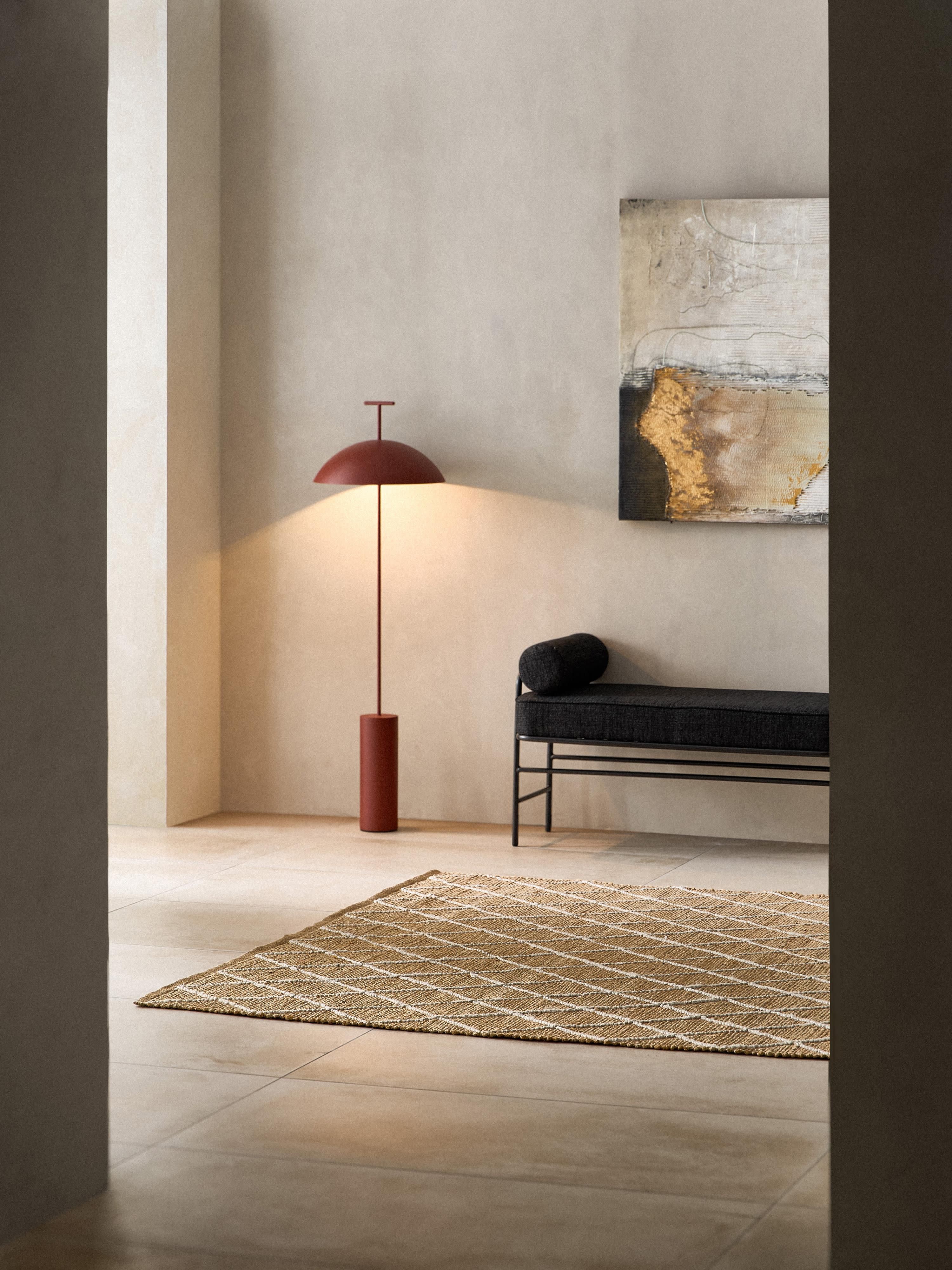 Handgefertigter Jute-Teppich Kunu