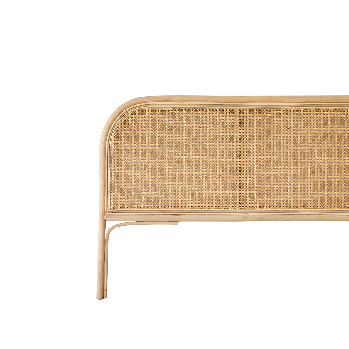 Tikamoon Hoofdbord van gevlochten rotan 160 cm - Naturel