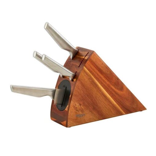 WILTSHIRE PREMIUM STAYSHARP 5PC RADIUS KNIFE BLOCK SET W/ SHARPENER