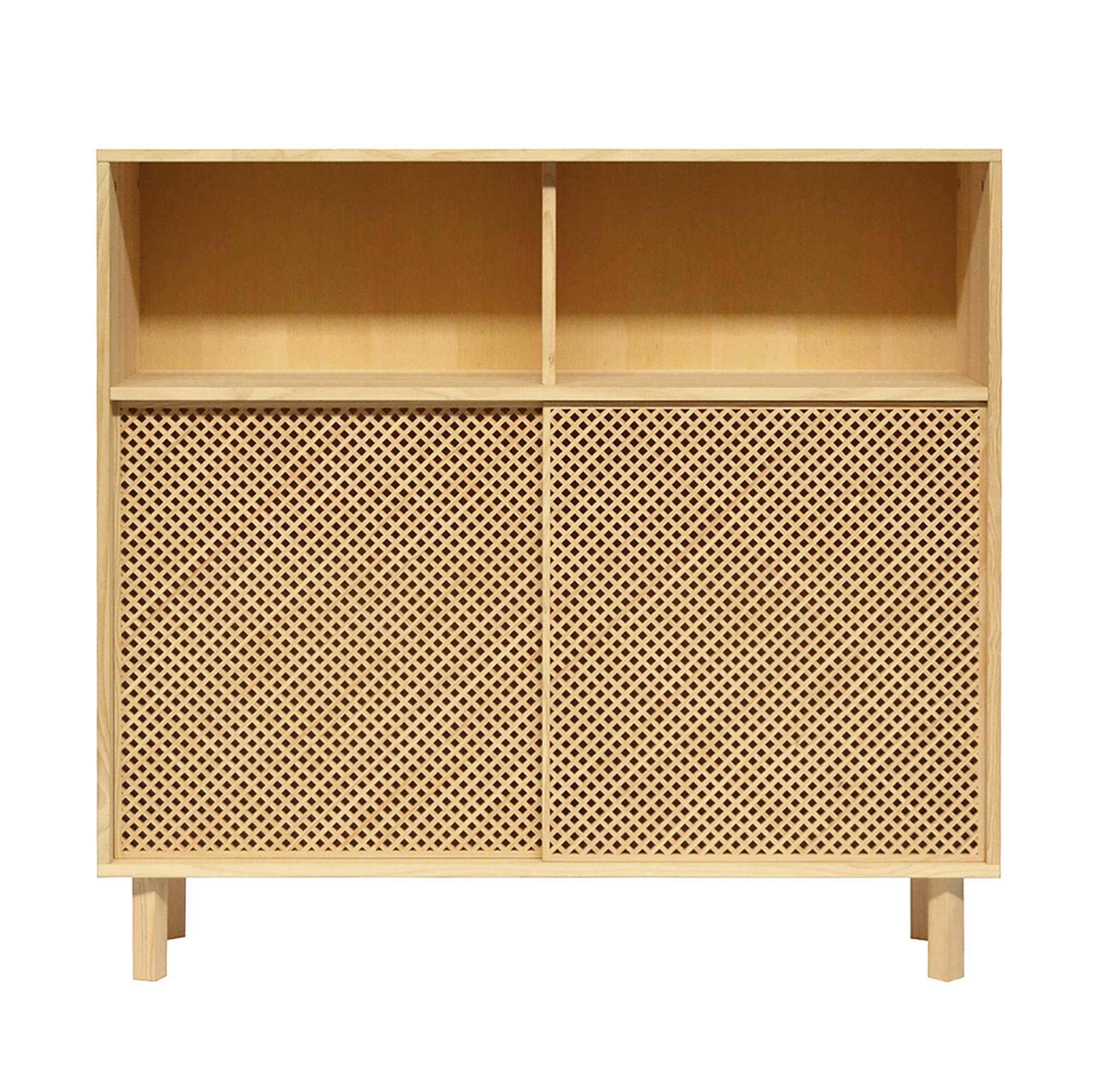 Naan Furniture Dressoir Cadaqués - Natuurlijk ongelakt massief grenen - 120 cm