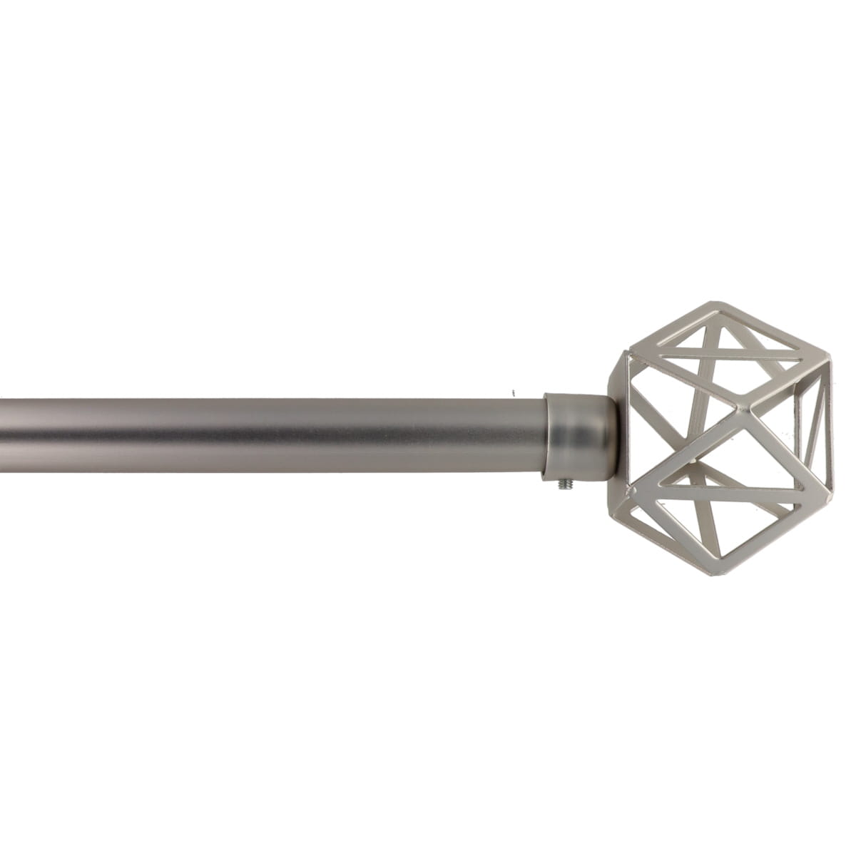 Kit varão extensível prata 120-210cm