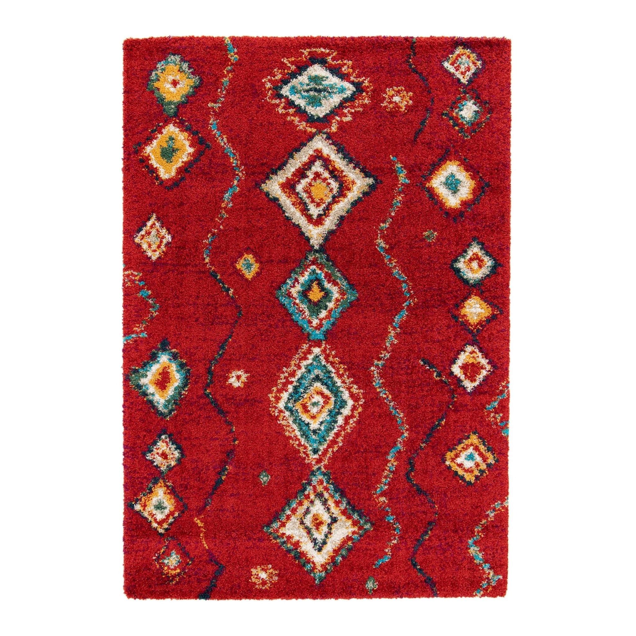AFK Living vloerkleed Native - shaggy - rood