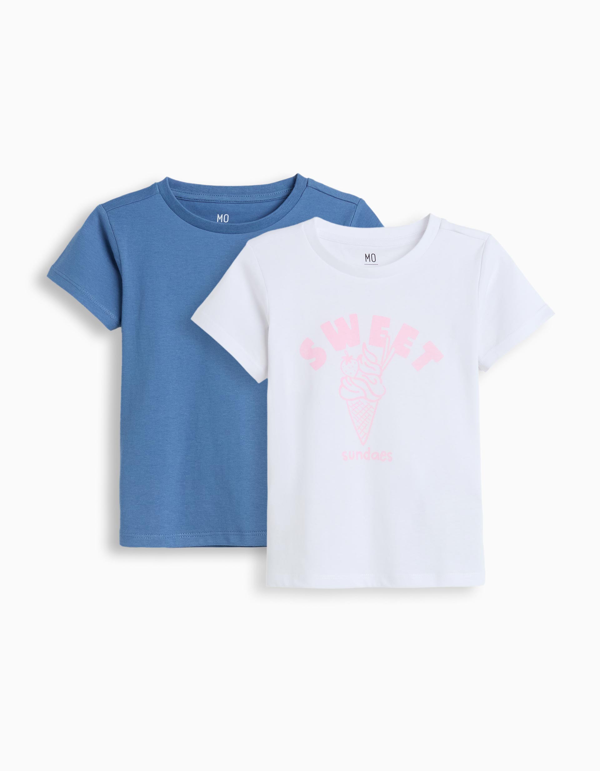 Pack 2 T-shirts, Menina, Azul