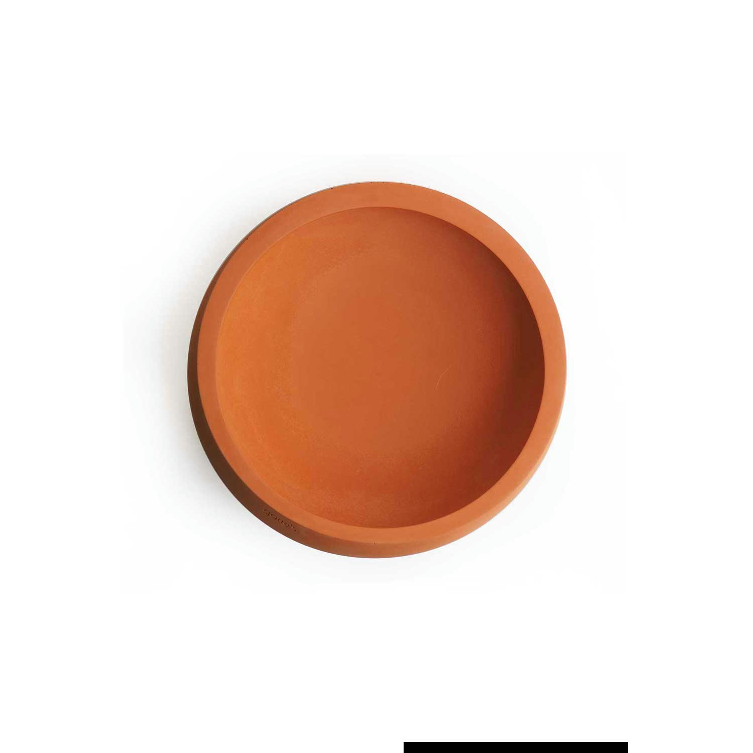 BRUT - Petit videpoche en béton naturel teinté terracotta