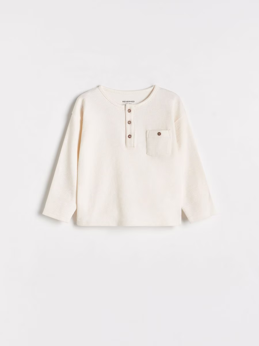 Structural Henley Long Sleeve T-Shirt