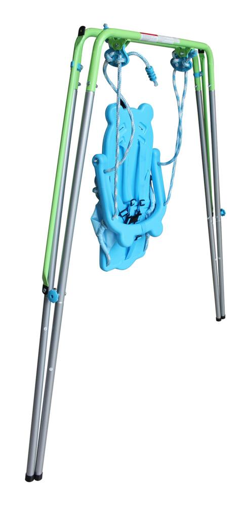 Sportspower Outdoor Foldable Metal/Steel Swing Set, Ages 12-36 Months, up to 55lbs