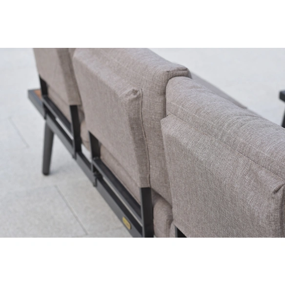 Loungeset »Korfu«, 2 tlg., 4 Sitzplätze, Stahl