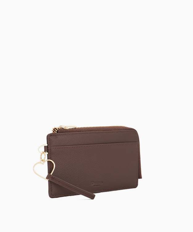 Keeping Brown - Leather Zip-Up Card Holder