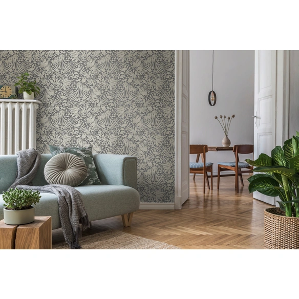 Vliestapete, BxL: 53 x 1005 cm, dunkelgrau