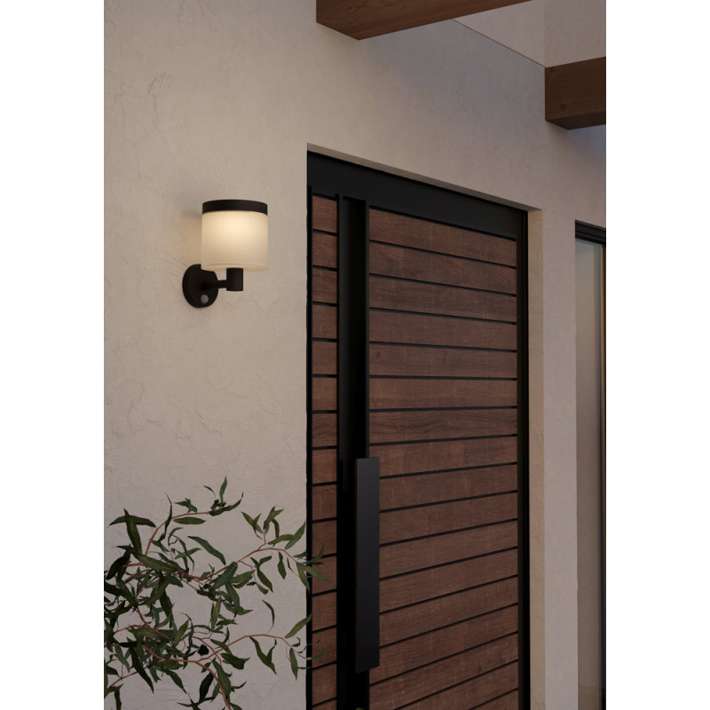 Applique LED solaire Pantete noir et blanc 7,5 W EGLO