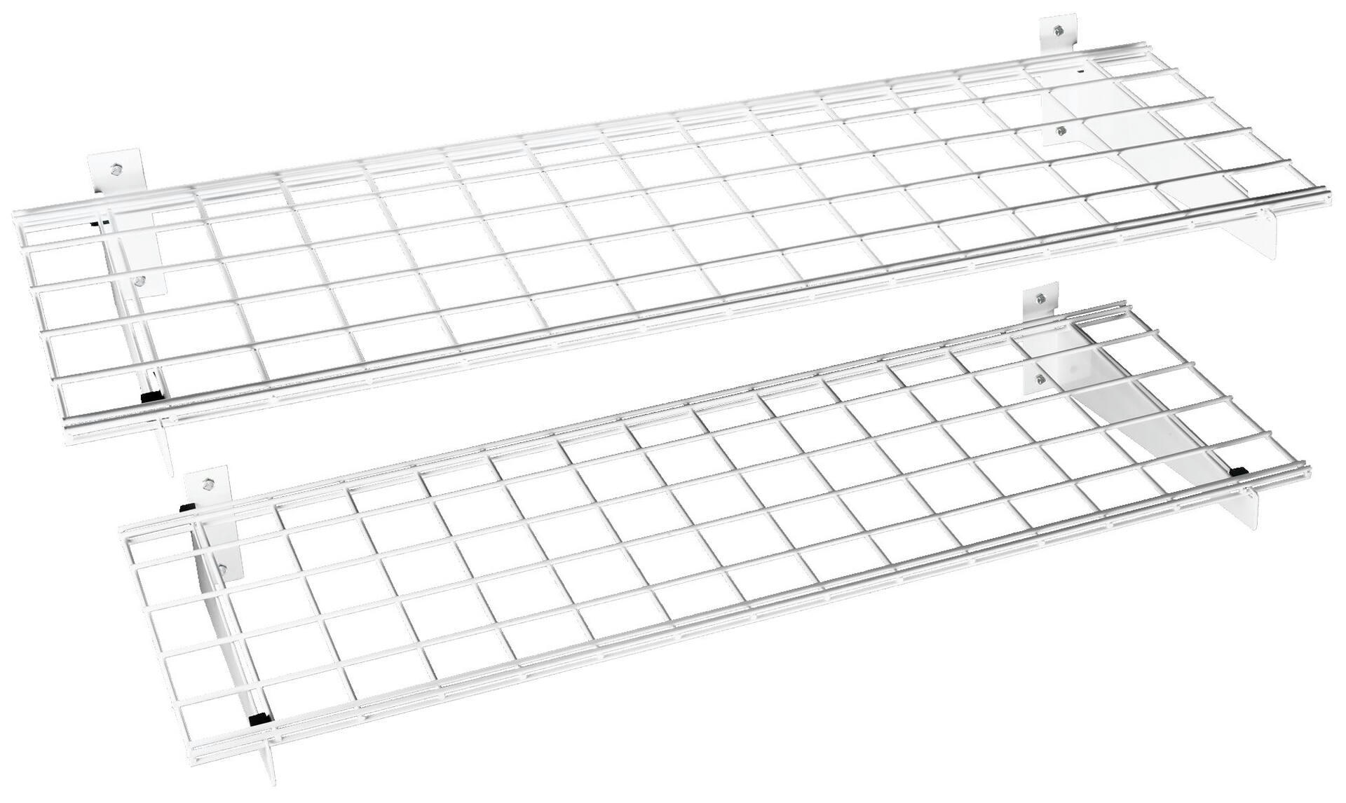 Mastercraft Metal Wire Heavy Duty Wall Shelves, 15 x 45-in, Up to 181-kgs