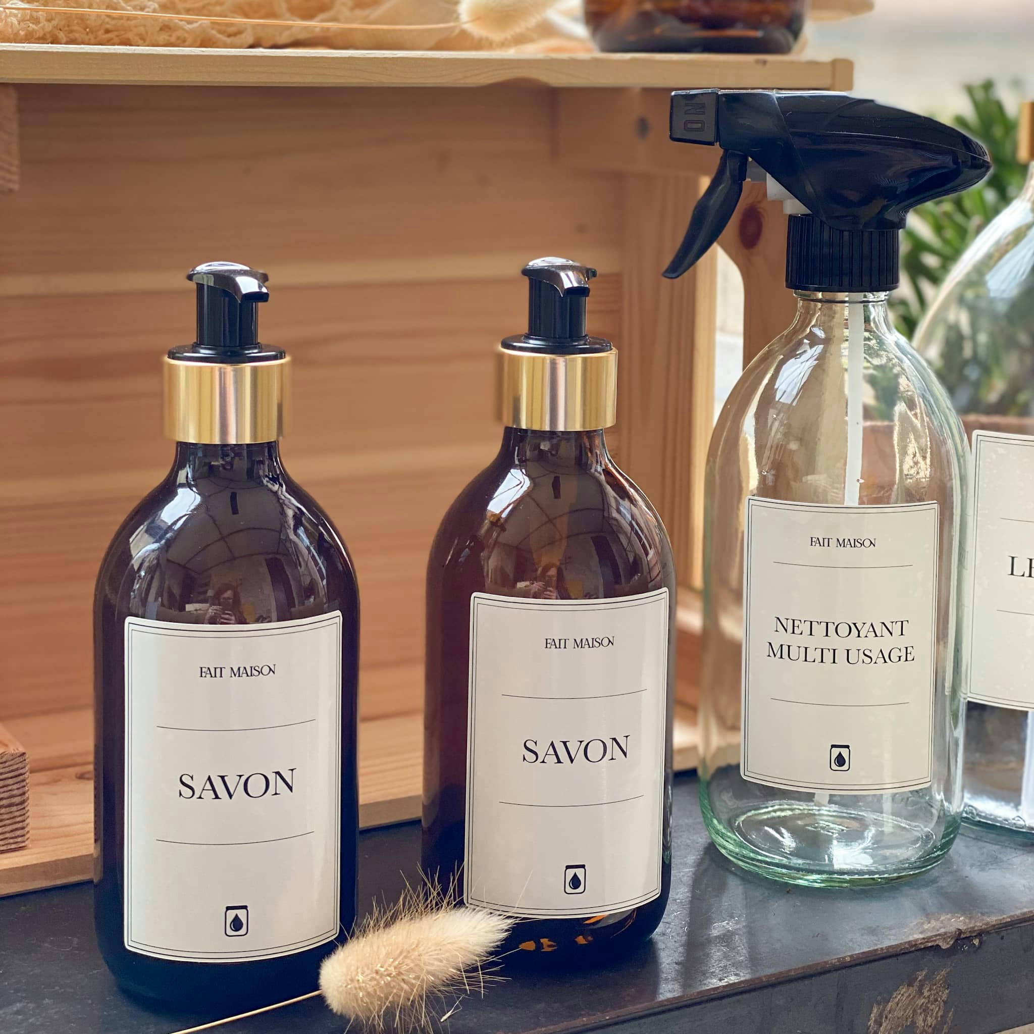 - Planche de 6 étiquettes waterproof - Univers MÉNAGER