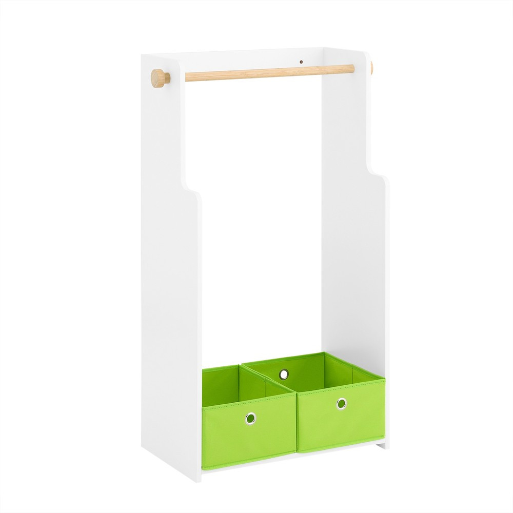 SoBuy Regał dziecięcy z jedną półką Biały 60x35x110cm Funkcjonalny KMB109-W
