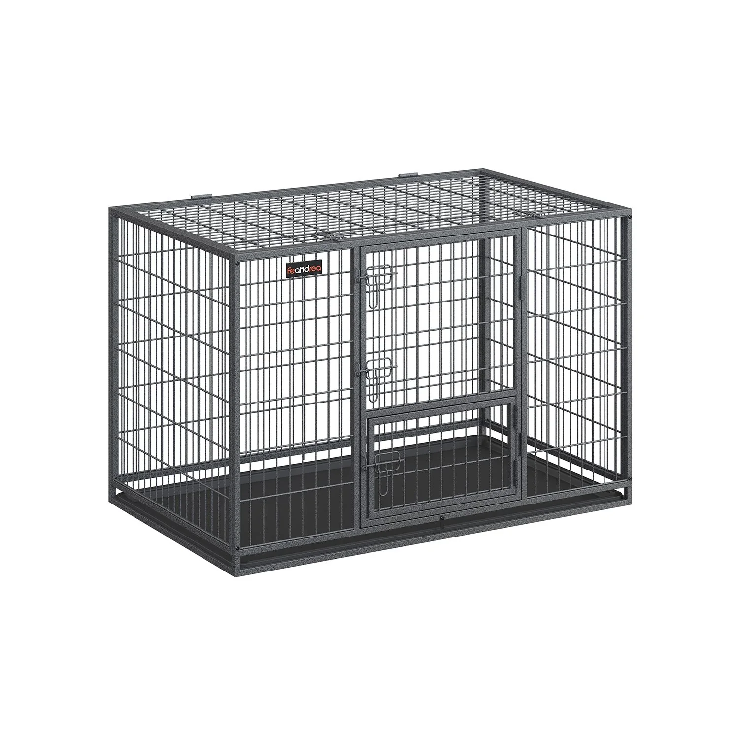 Cage pour chien double porte amovible