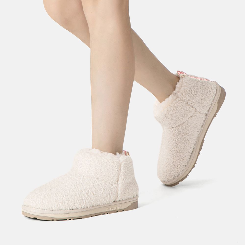 EverAu Australia Real Sheepskin Dotterel Plush Ankle Ultra Boots with TPR Sole