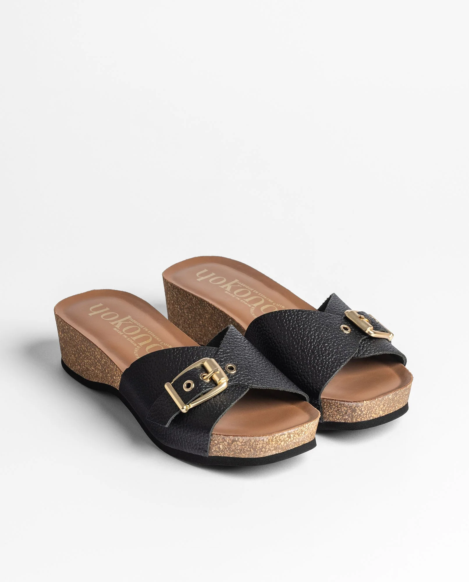 Sandalia cuña BOGO-260 negro