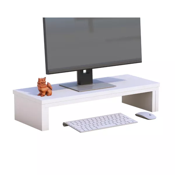 Podstawka rozsuwana pod monitor Biel Perłowa