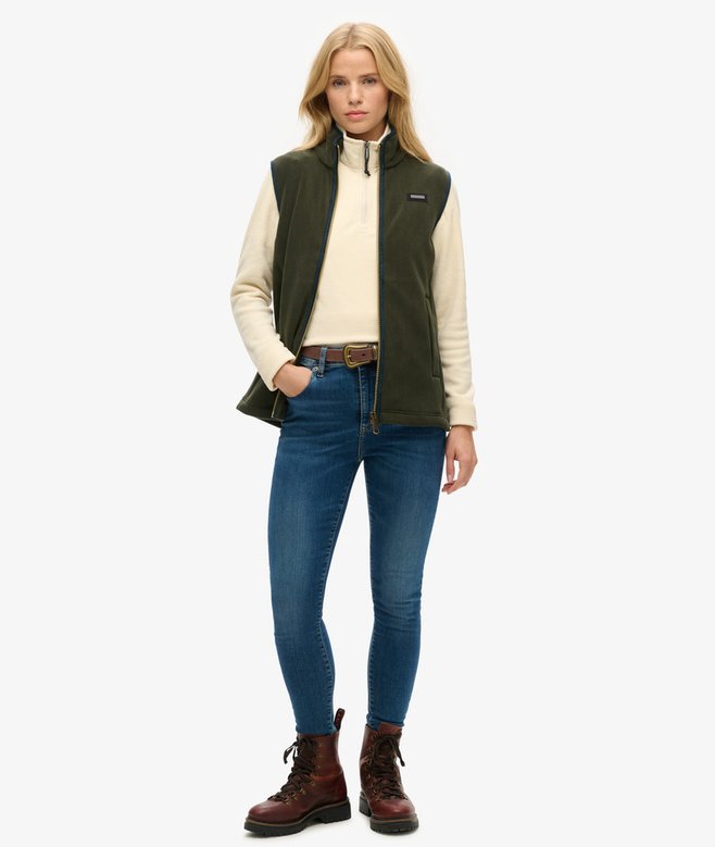 Polar Fleece Cropped Half Zip
