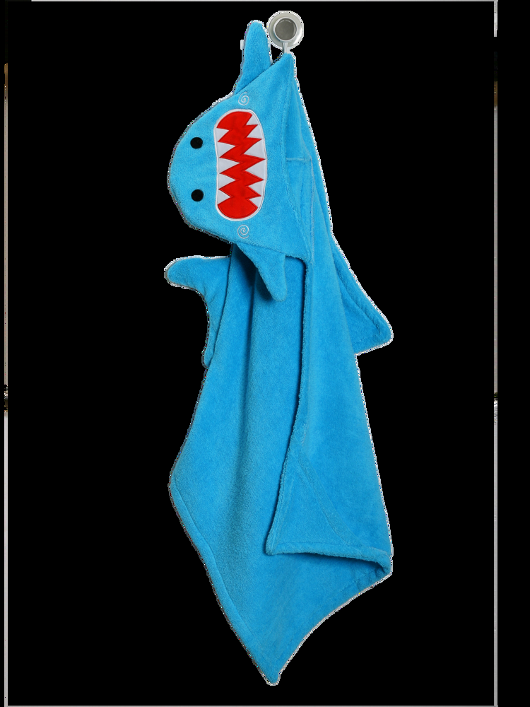 ZOOCCHINI Kids Terry Hooded Bath Towel - Sherman the Shark