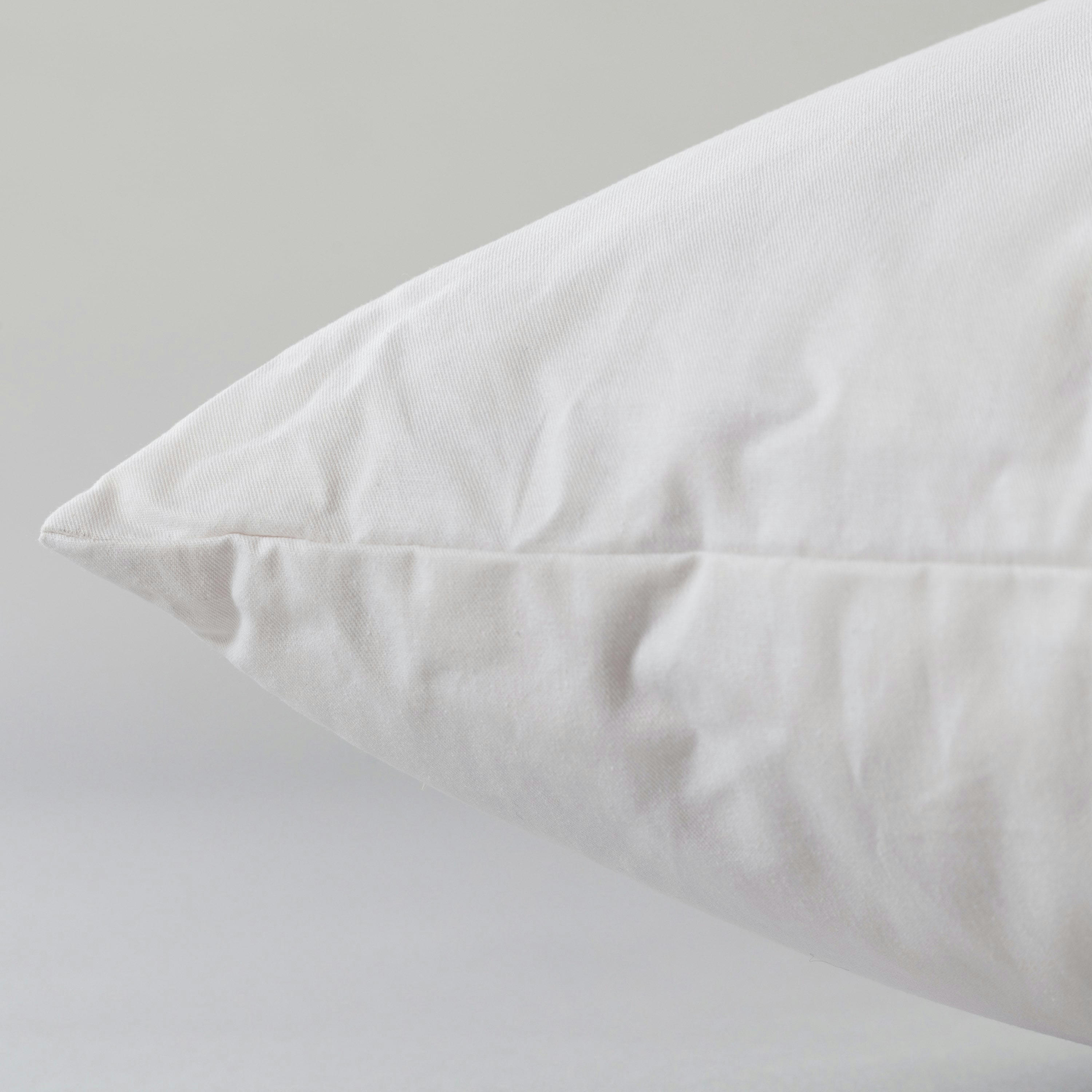 ESSENTIEL - Oreiller rectangulaire mi-ferme duvet de canard blanc 64 x 64 cm