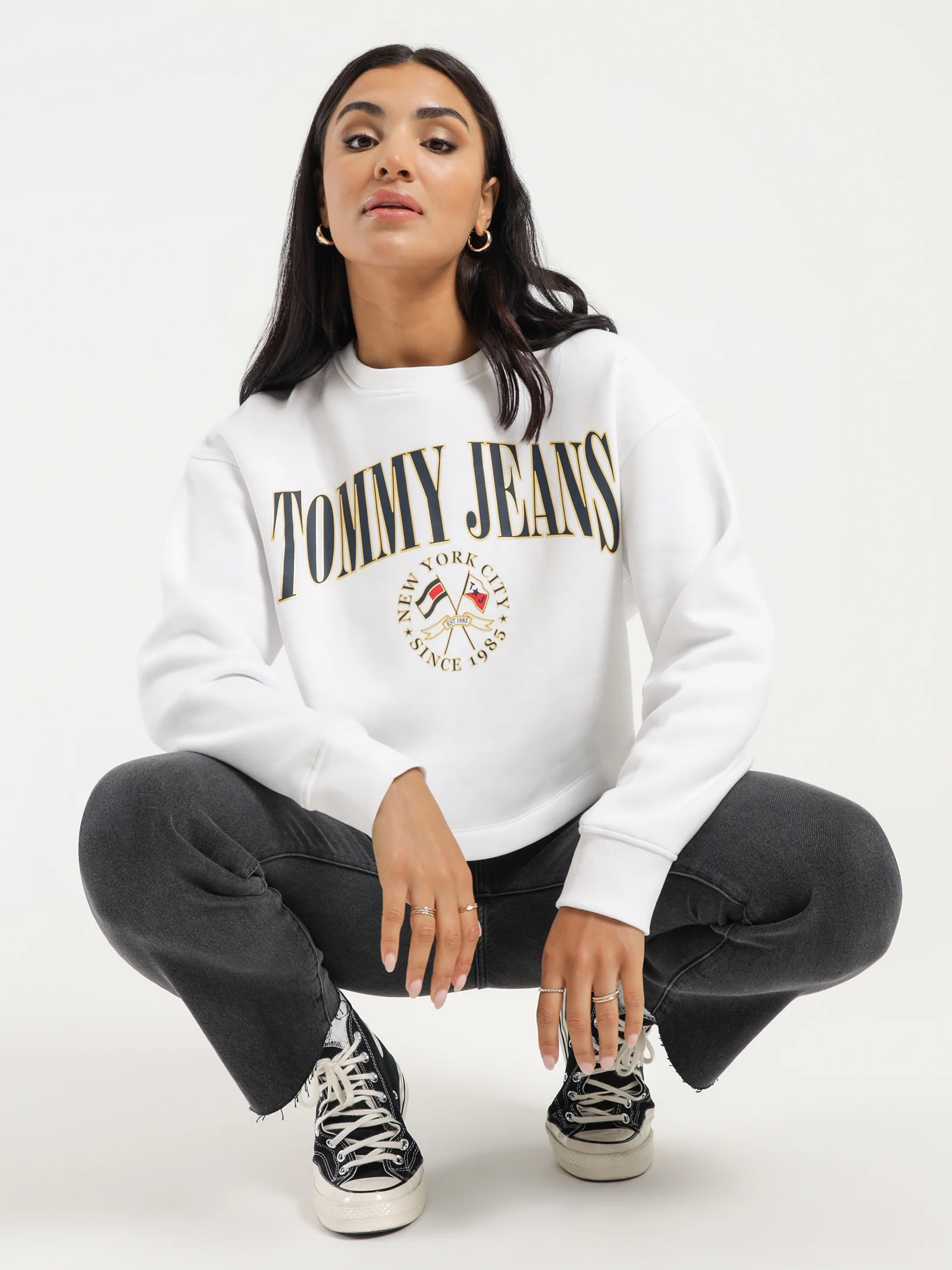 Cropped Relaxed Fit Sweater