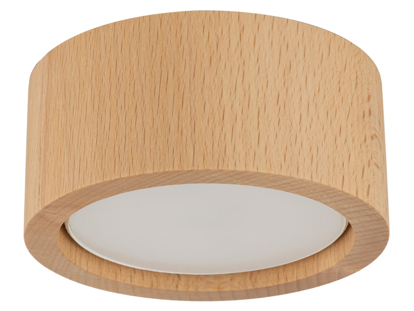 Lampa natynkowa Eve 4,5 cm drewniana brązowa