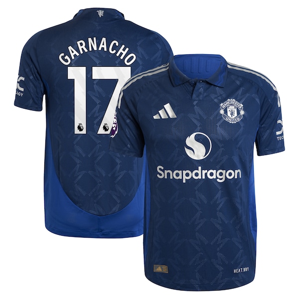 Alejandro Garnacho Manchester United adidas 2024/25 Away Authentic Player Jersey - Navy