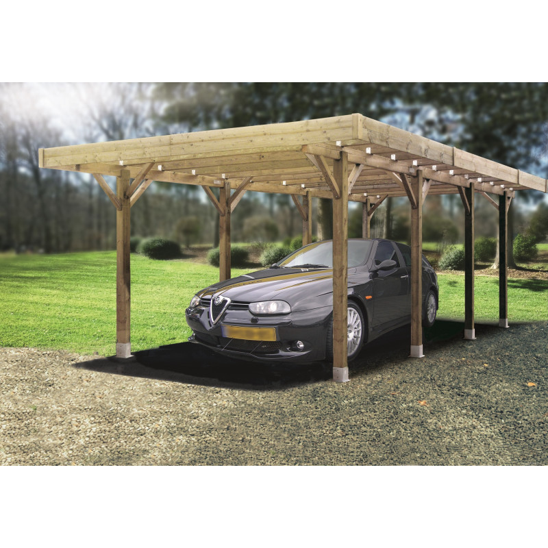 Carport de base à configurer 5 x 5 m SOLID