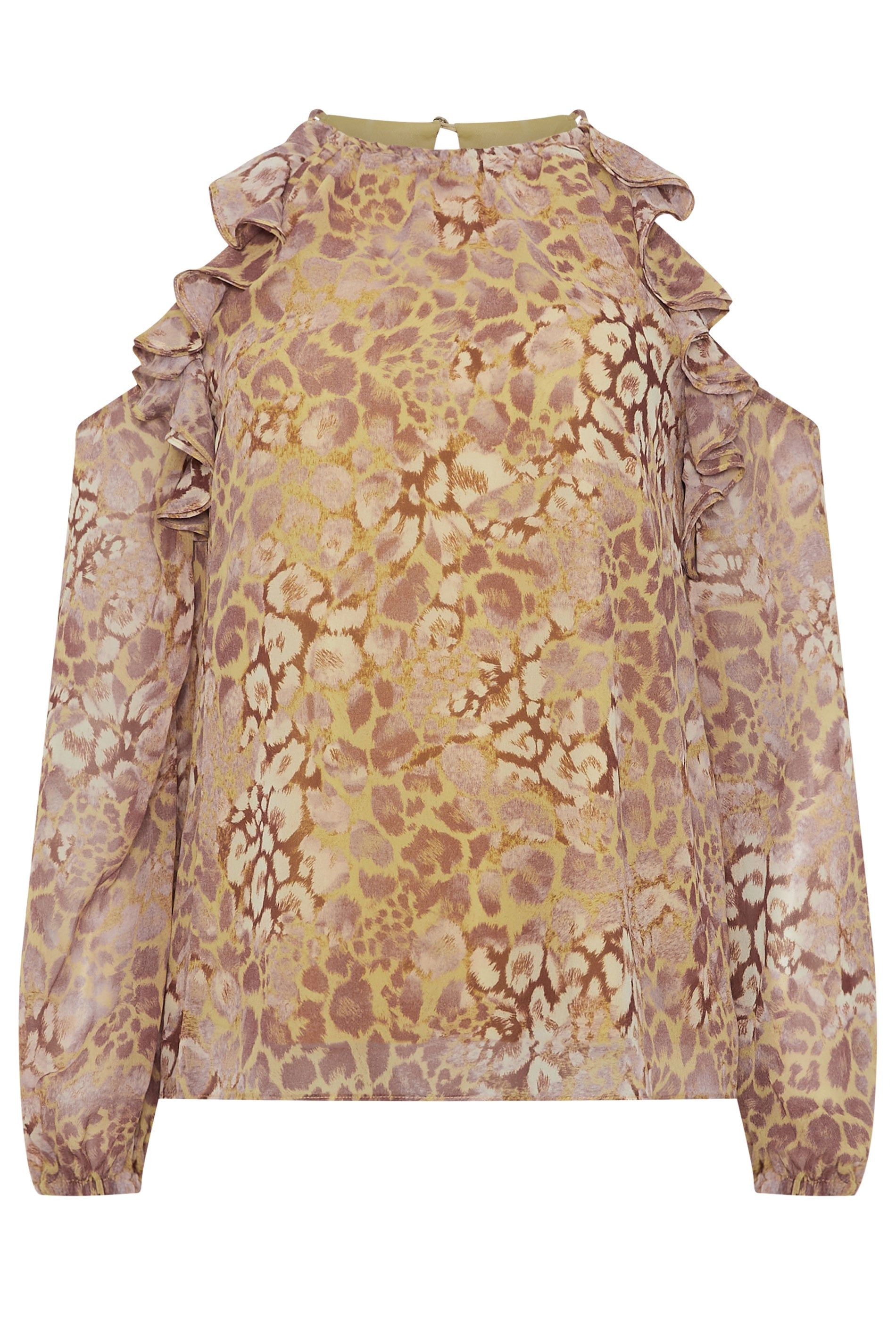 Star by Julien Macdonald Animal Cold Shoulder Top