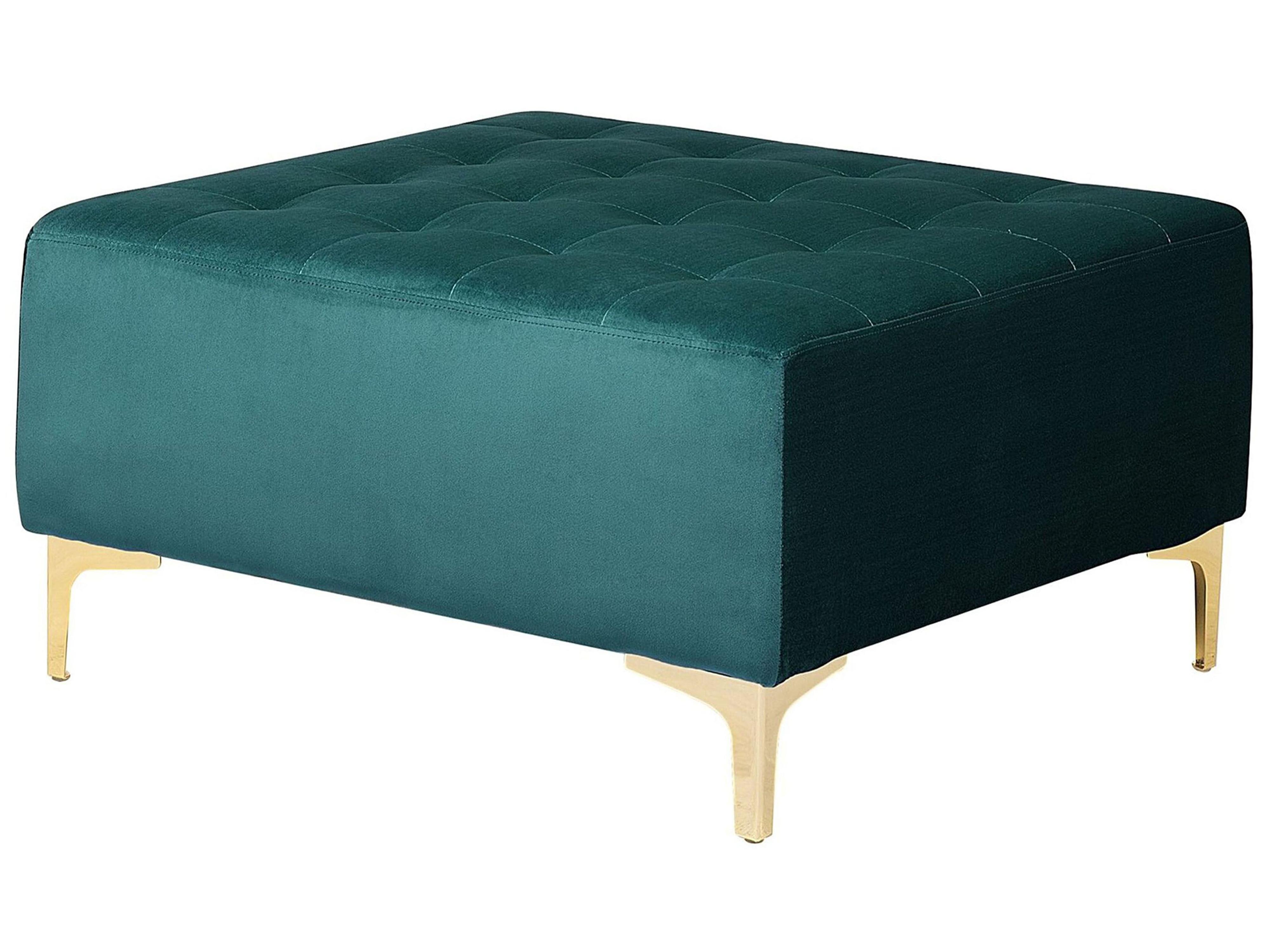 Ottoman ABERDEEN Velvet Teal