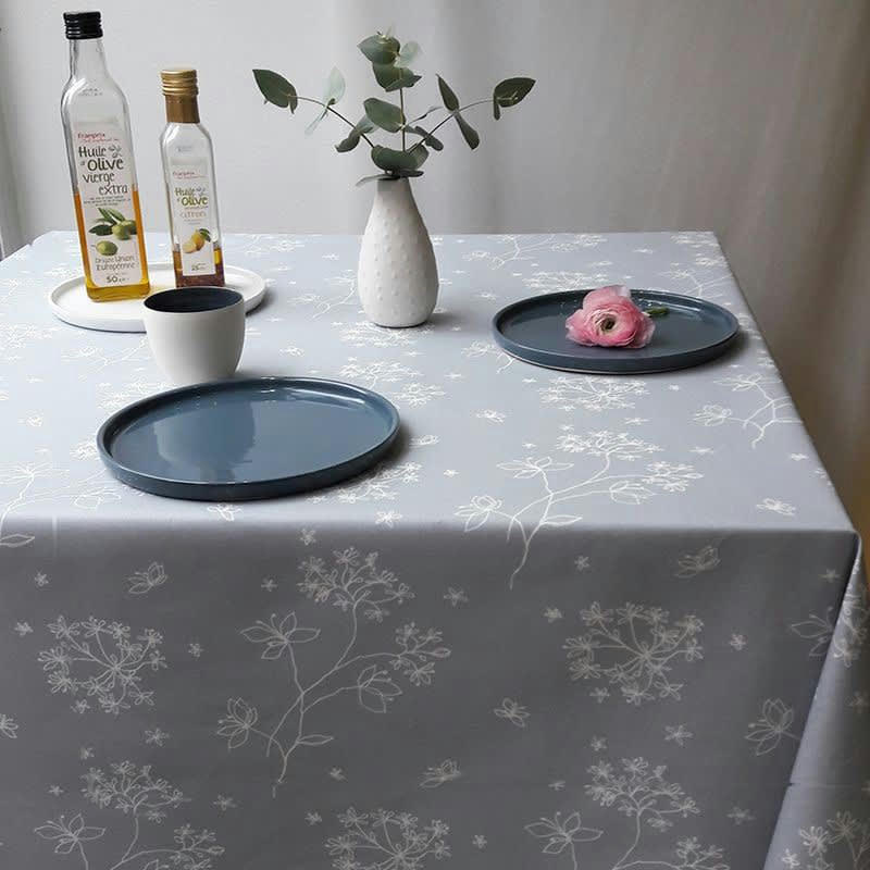 ASTRANCE - Nappe enduite rectangle 160 x 200 cm grise