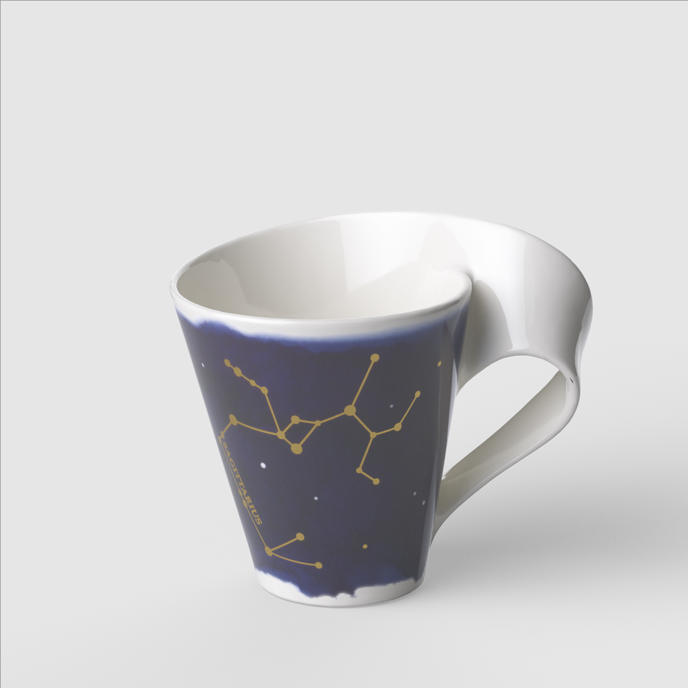 NewWave Mug - Multi-colored, 8.2 oz, Premium Porcelain