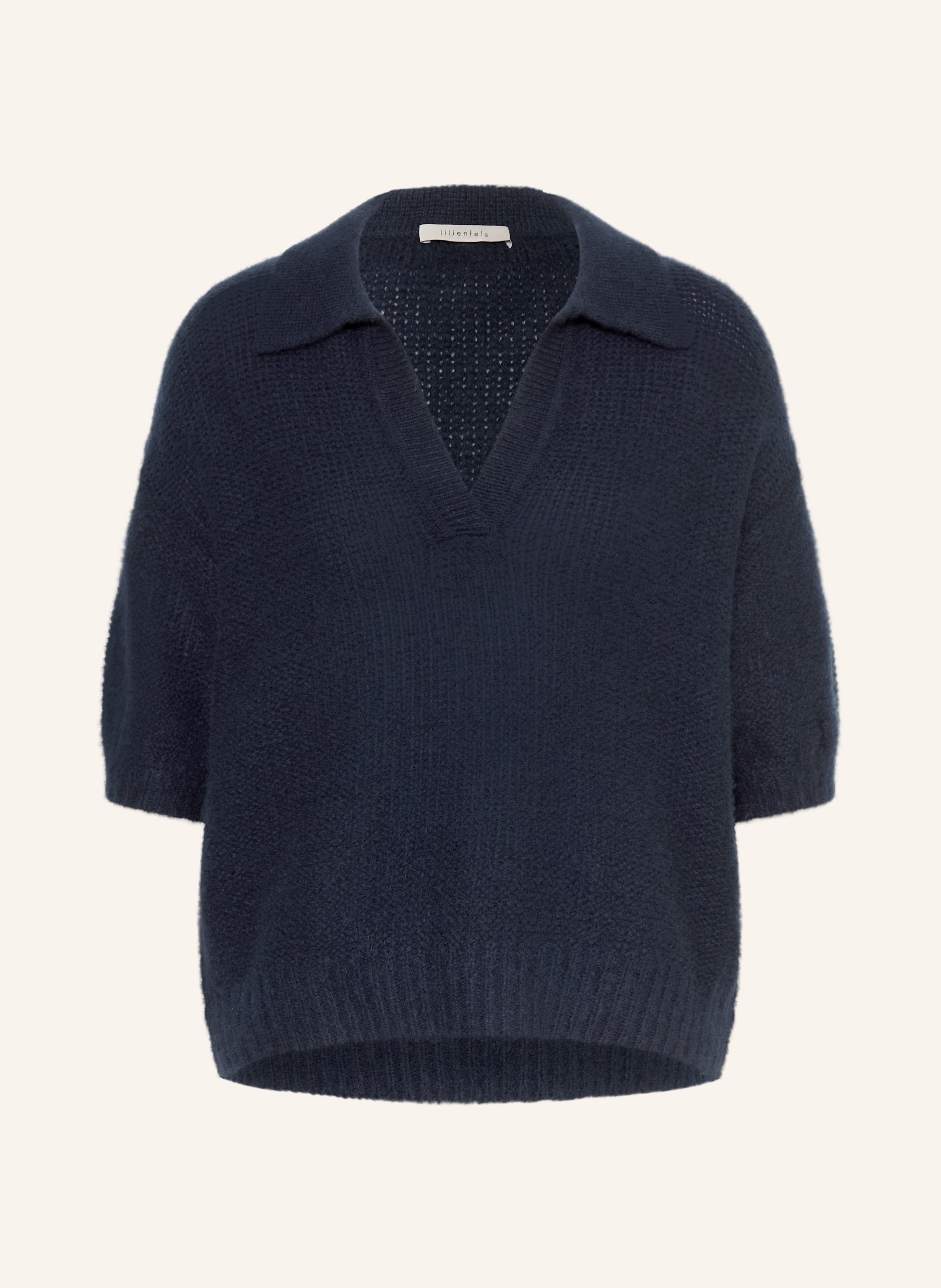 lilienfels Strick-Poloshirt mit Cashmere