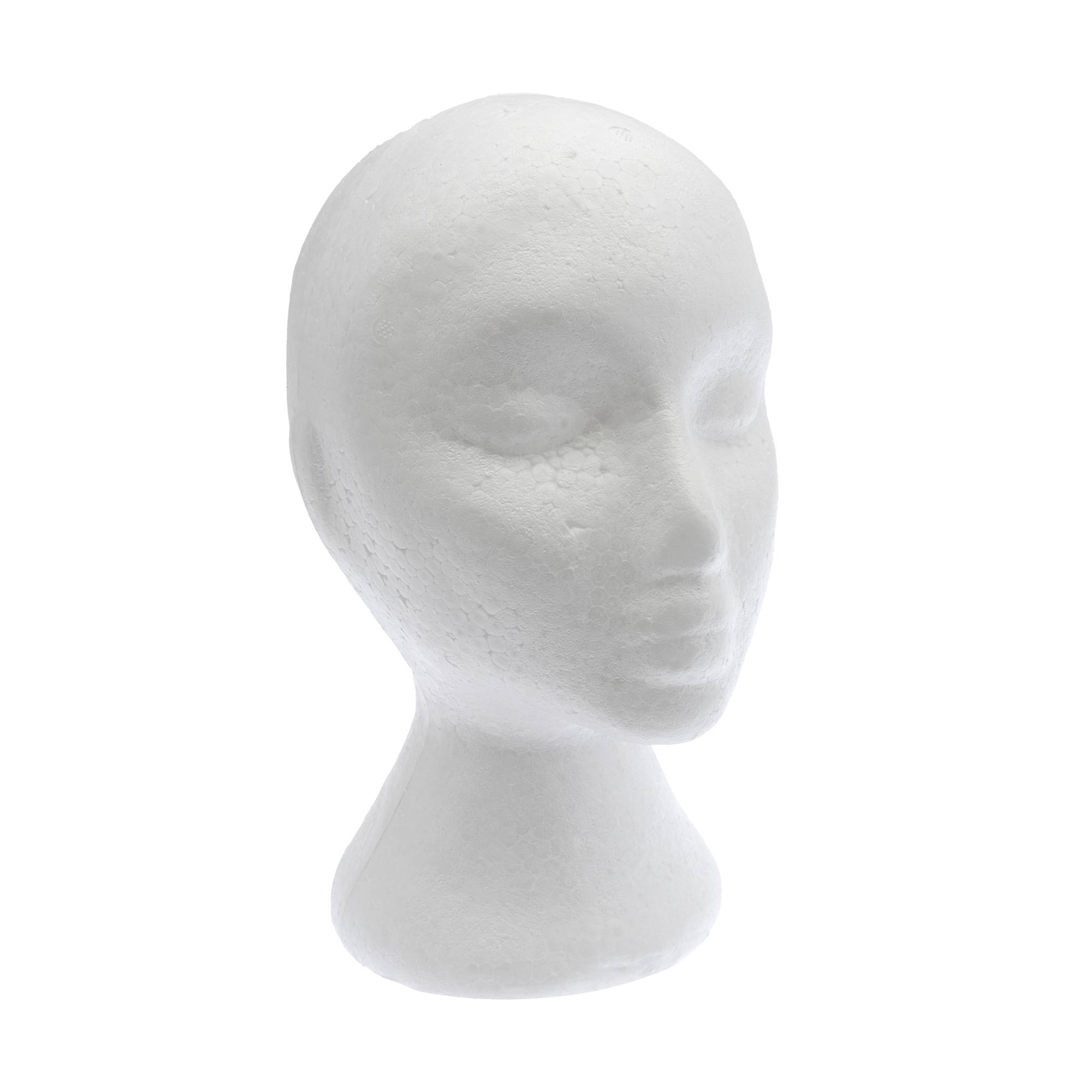 Polystyrene Female Head 27.5cm
