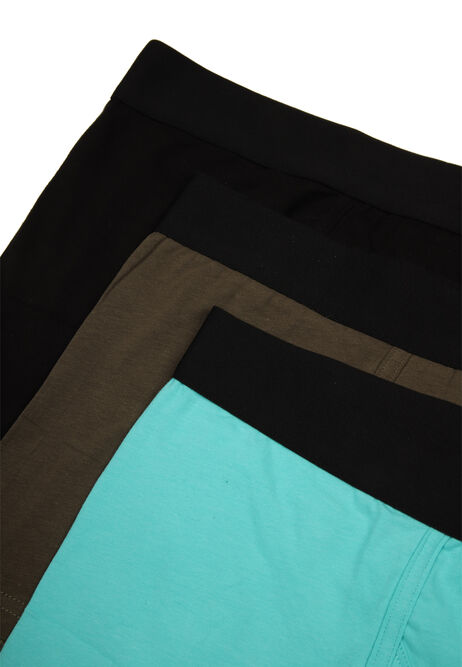 Mens 3pk Khaki Green Keyhole Trunks