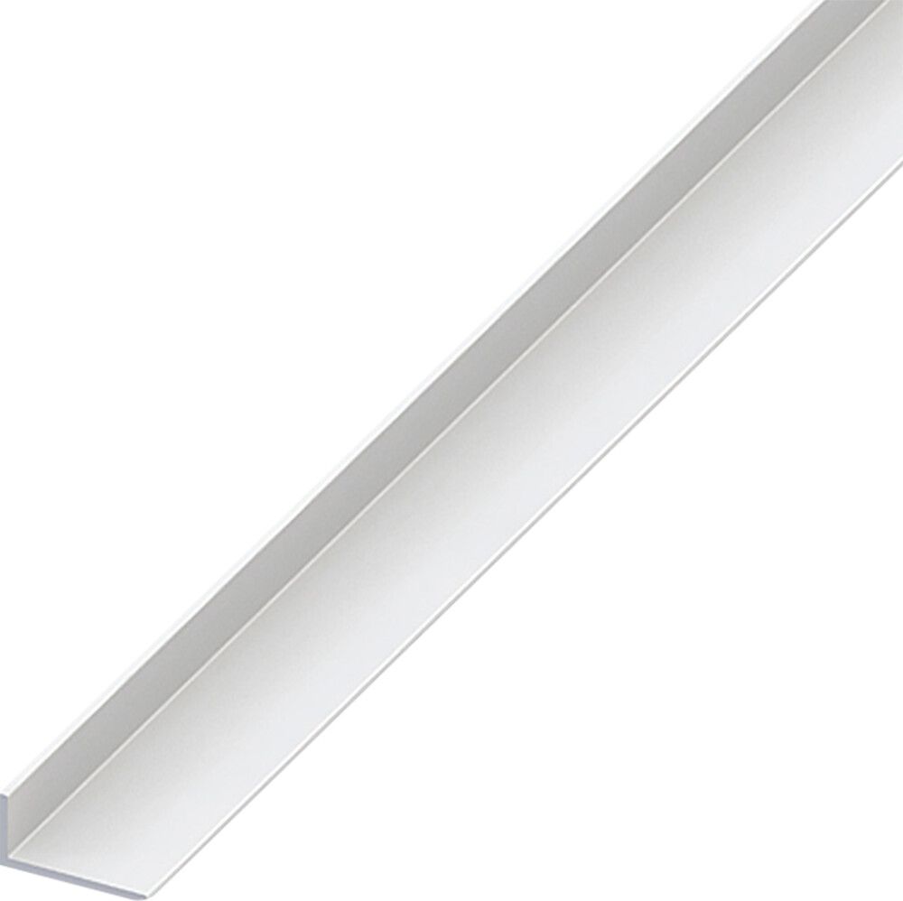 VINKELPROFIL GAH ALBERTS PVC 2000X20X10MM HVIT
