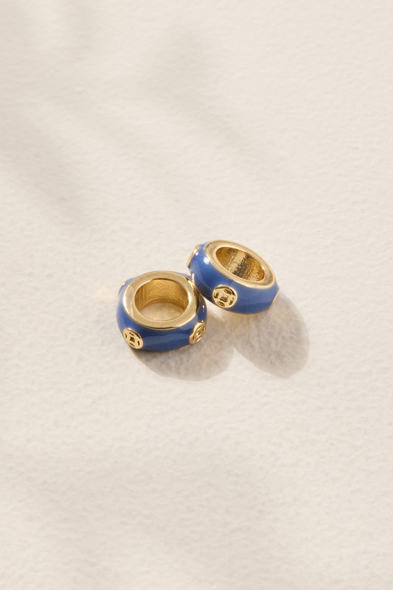 Enamel Loop Charm Set Gold