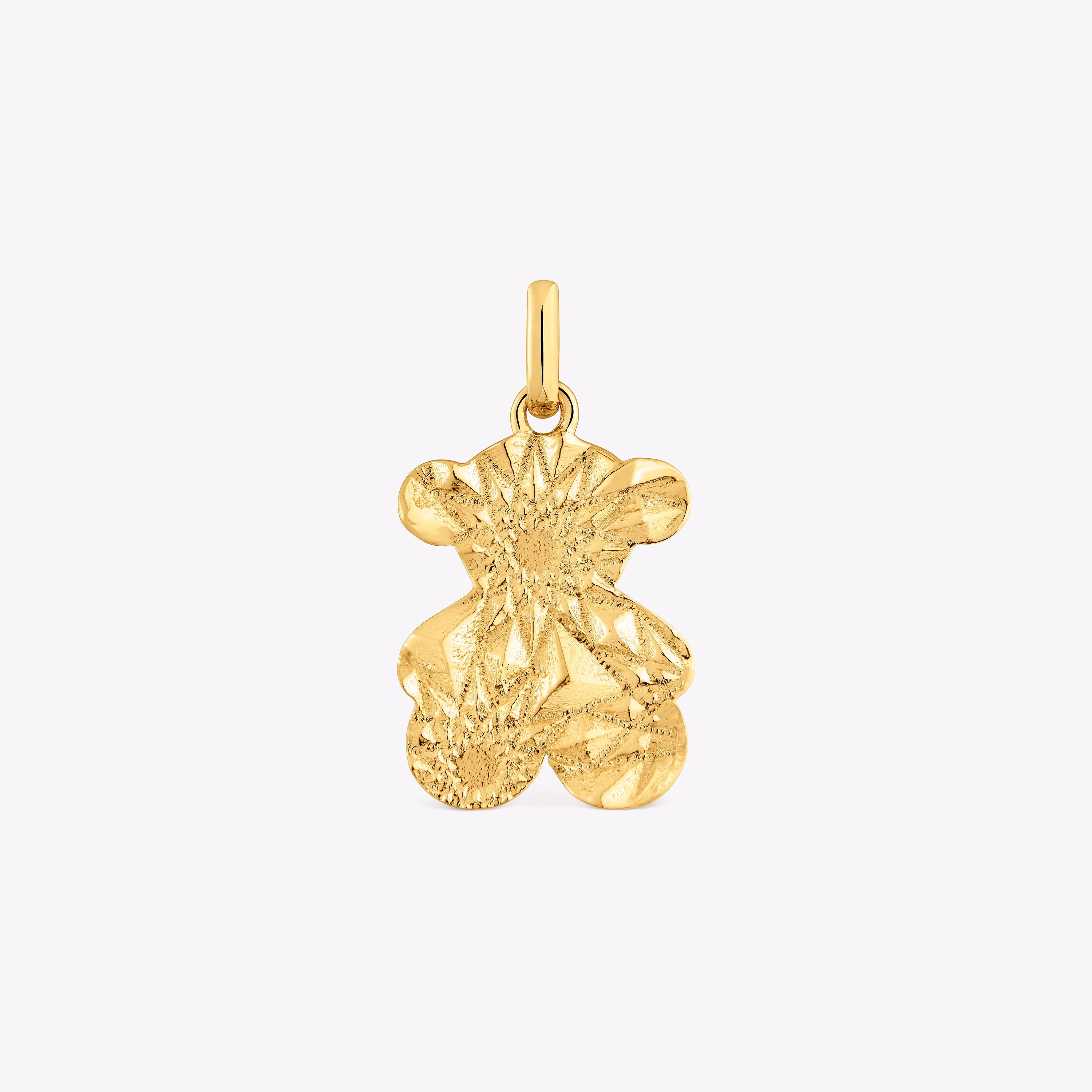 Colgante oso mecanizado con baño de oro 18 kt sobre plata Sweet Dolls
